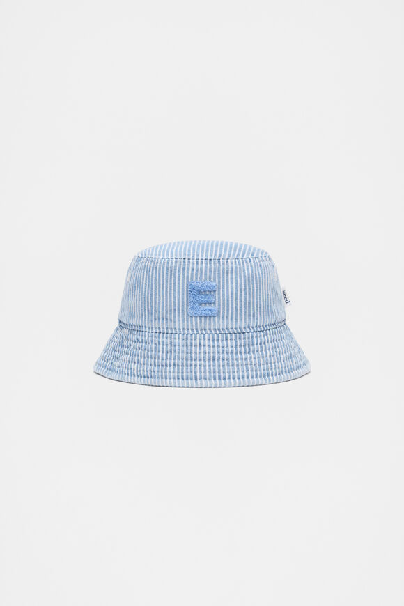 Blue Mini Initial Bucket Hat  E  hi-res