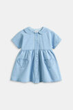 Heart Pocket Denim Dress  Cloud Blue Wash  hi-res