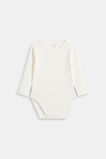 Core Logo Rib Bodysuit  Classic Cream  hi-res