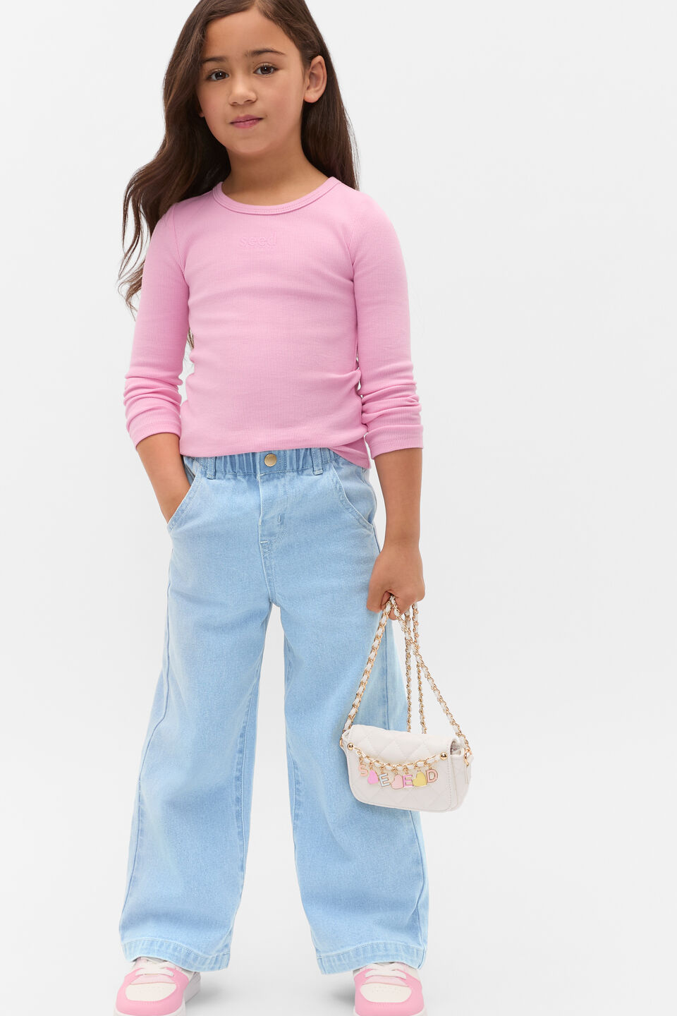 Quilted Charm Bag  Classic Cream