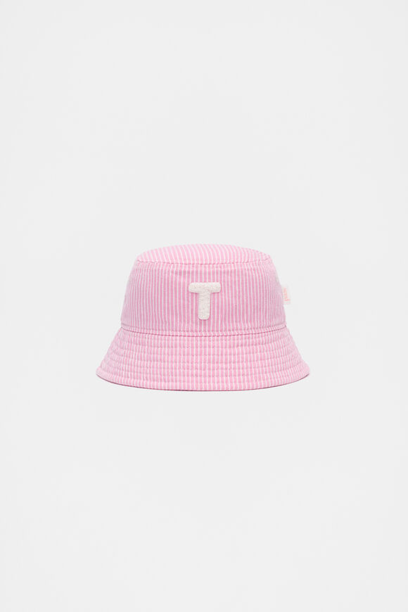 Pink Mini Initial Bucket Hat  T  hi-res