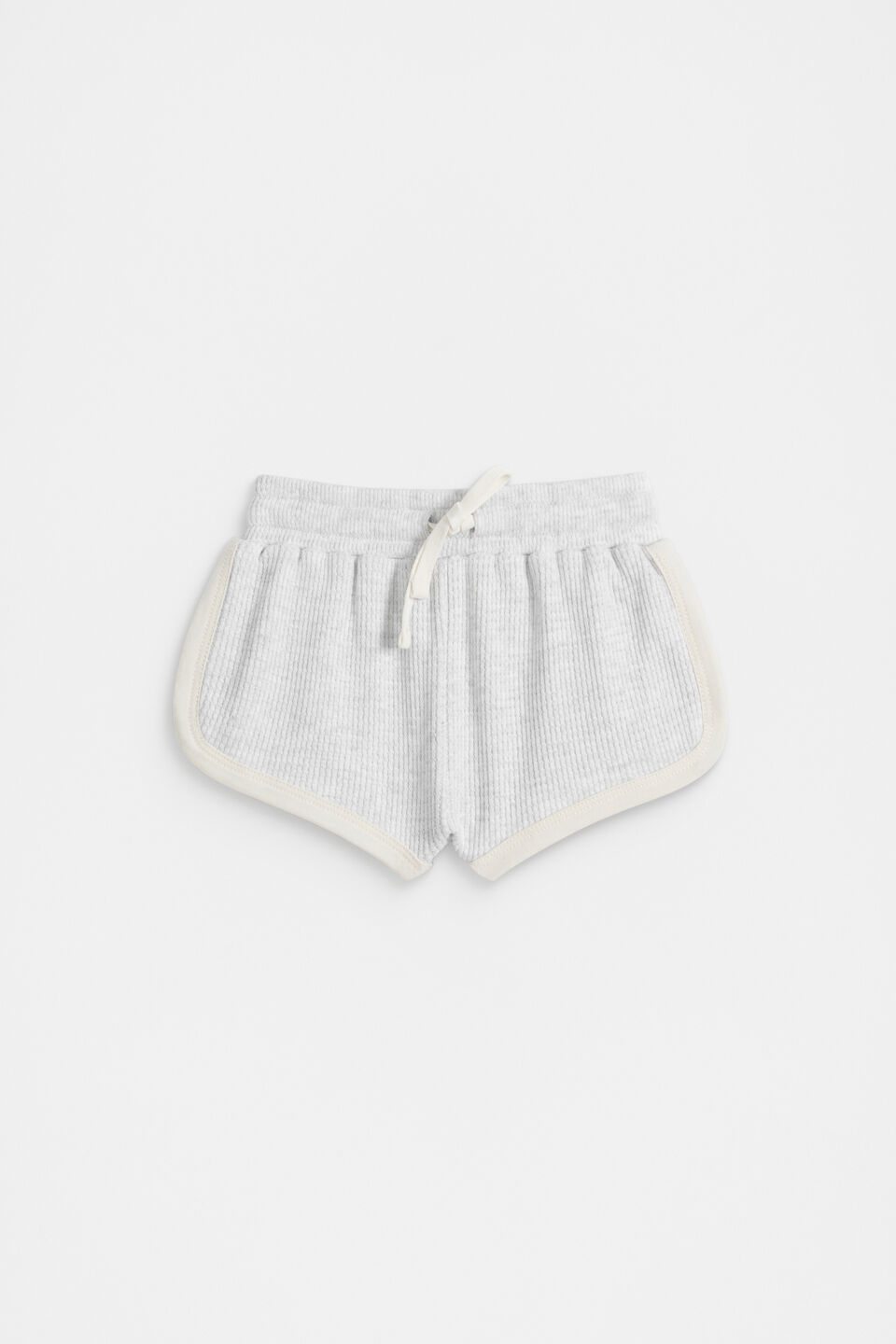 Waffle Logo Short  Light Grey Marle
