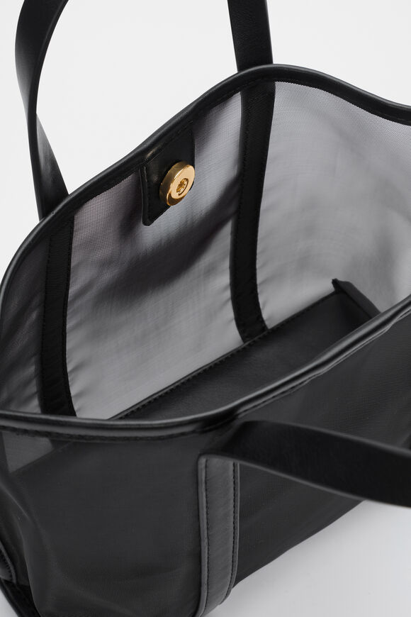 Mesh Mini Tote  Black  hi-res