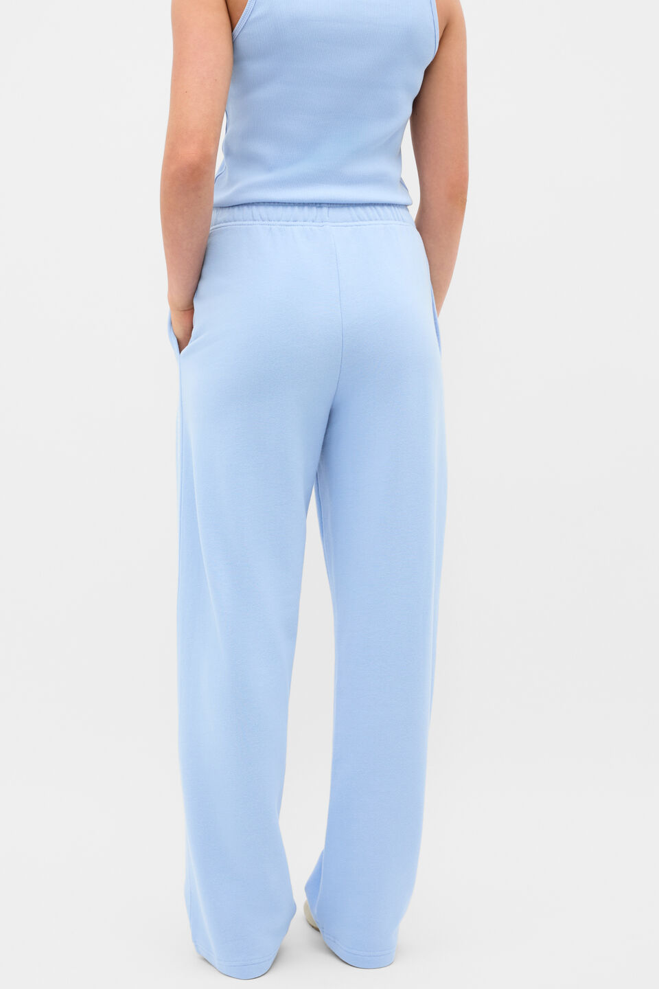 Roll Waist Logo Track Pant  Cloud Blue
