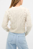 Pom Pom Cable Knit Sweater  Mist Marle  hi-res