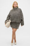 Textured Mini Skirt  Pale Slate Crossdye  hi-res
