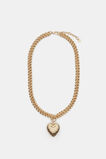 Vintage Heart Necklace  Gold  hi-res