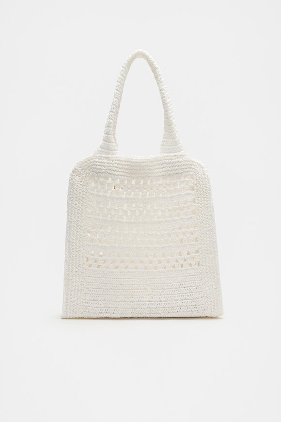 Woven Tote  White  hi-res