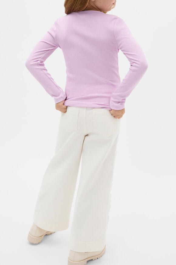 Core Logo Rib Tee  Orchid  hi-res