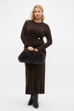Clasp Detail Knit Dress  Coffee Bean  hi-res