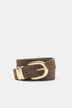 Billie Double Keeper Belt  Cocoa Suede  hi-res