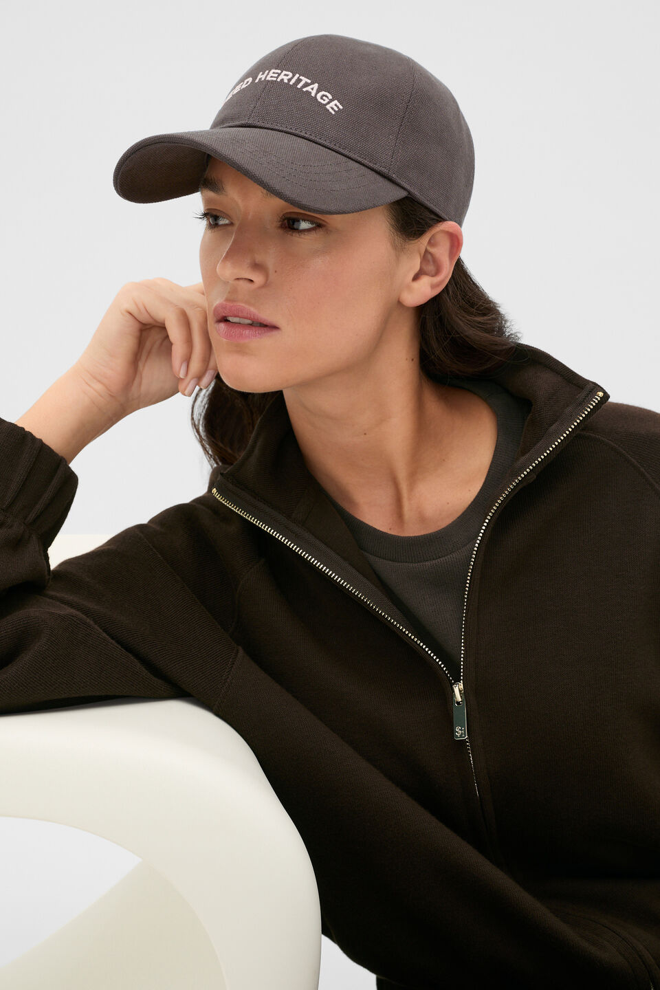 Two Tone Cap  Coffee Bean