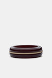Metal Insert Resin Bangle  Plum Red  hi-res