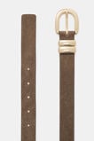 Billie Double Keeper Belt  Cocoa Suede  hi-res