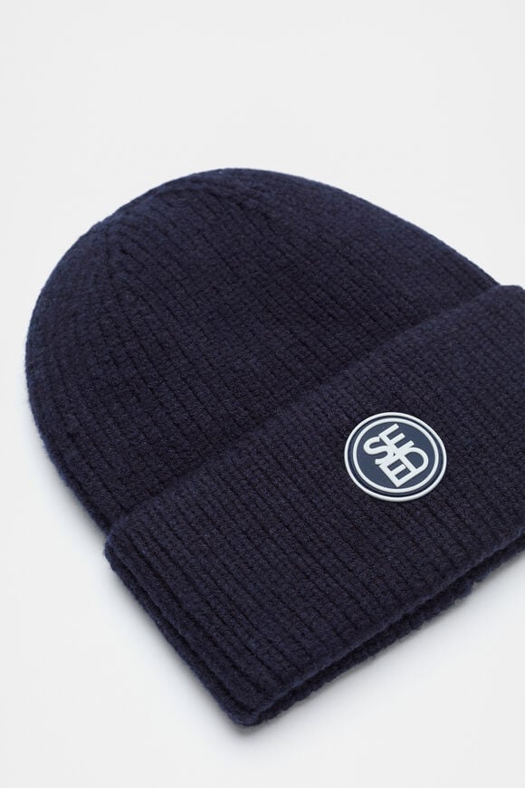 Rib Beanie  Midnight Blue  hi-res
