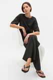 Core Linen Easy Wide Leg Pant  Black  hi-res