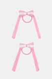 Two Tone Bow Elastics  Candy Pink  hi-res