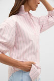Cotton Relaxed Shirt  Pale Blossom Stripe  hi-res