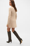 Fluted Knit Mini Dress  Sandstone Marle  hi-res