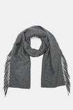 Fringe Scarf  Charcoal Grey Marle  hi-res