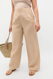 Core Linen Waisted Pant  Ecru  hi-res