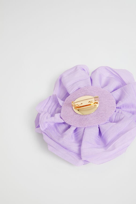 Flower Corsage Brooch  Lavender  hi-res