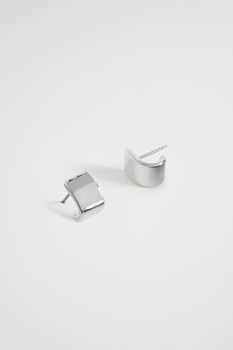 Mini Rectangle Stud  Silver