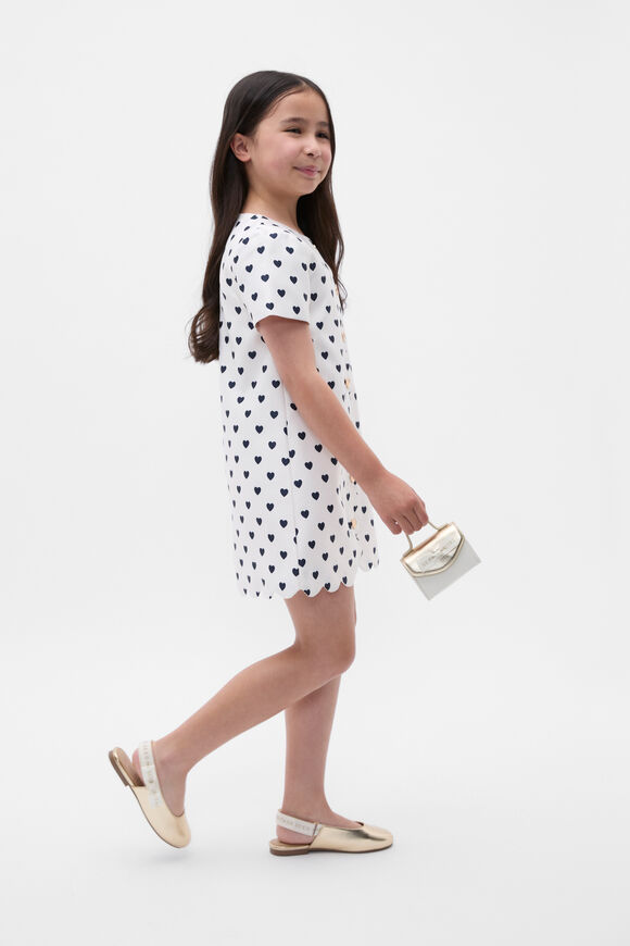 Scallop Satin Dress  Multi  hi-res