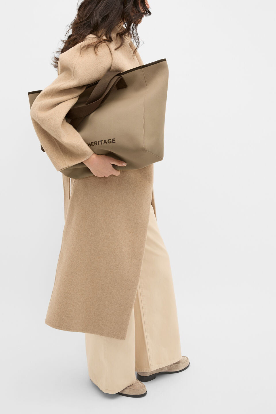 Seed Logo Knit Tote  Sandstone