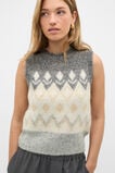 Argyle Knit Vest  Pale Slate Marle  hi-res