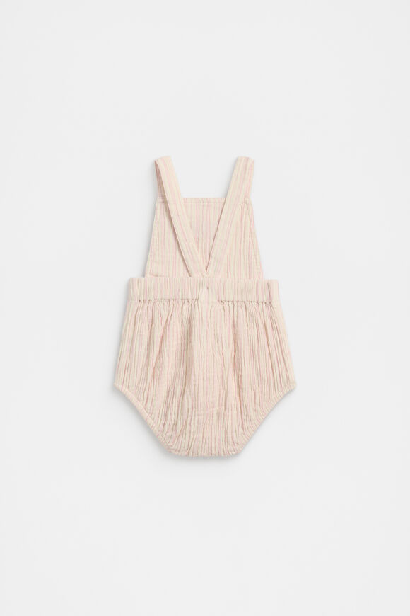 Stripe Logo Romper  Blossom  hi-res
