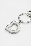 Silver Initials Keyring  D  hi-res