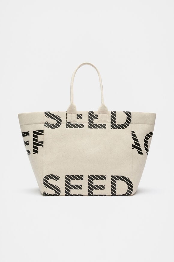 Cropped Logo Tote  Black  hi-res