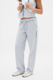 Roll Waist Logo Track Pant  Cloud Grey Marle  hi-res