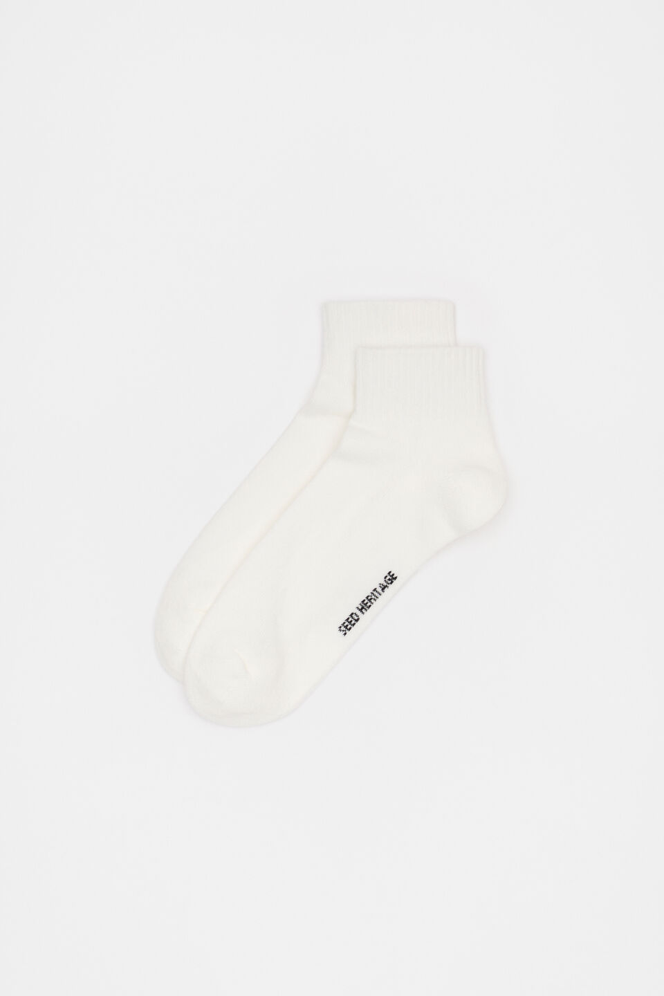 Cushioned Logo Ankle Sock  Cream Navy