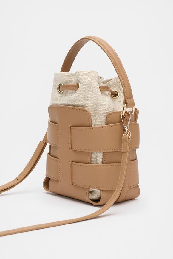 Woven Bucket Bag  Caramel  hi-res
