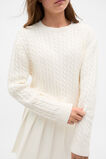 Relaxed Cable Knit Sweater  Classic Cream  hi-res