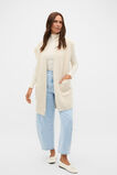 Rib Knit Mid Length Poncho  Mist  hi-res