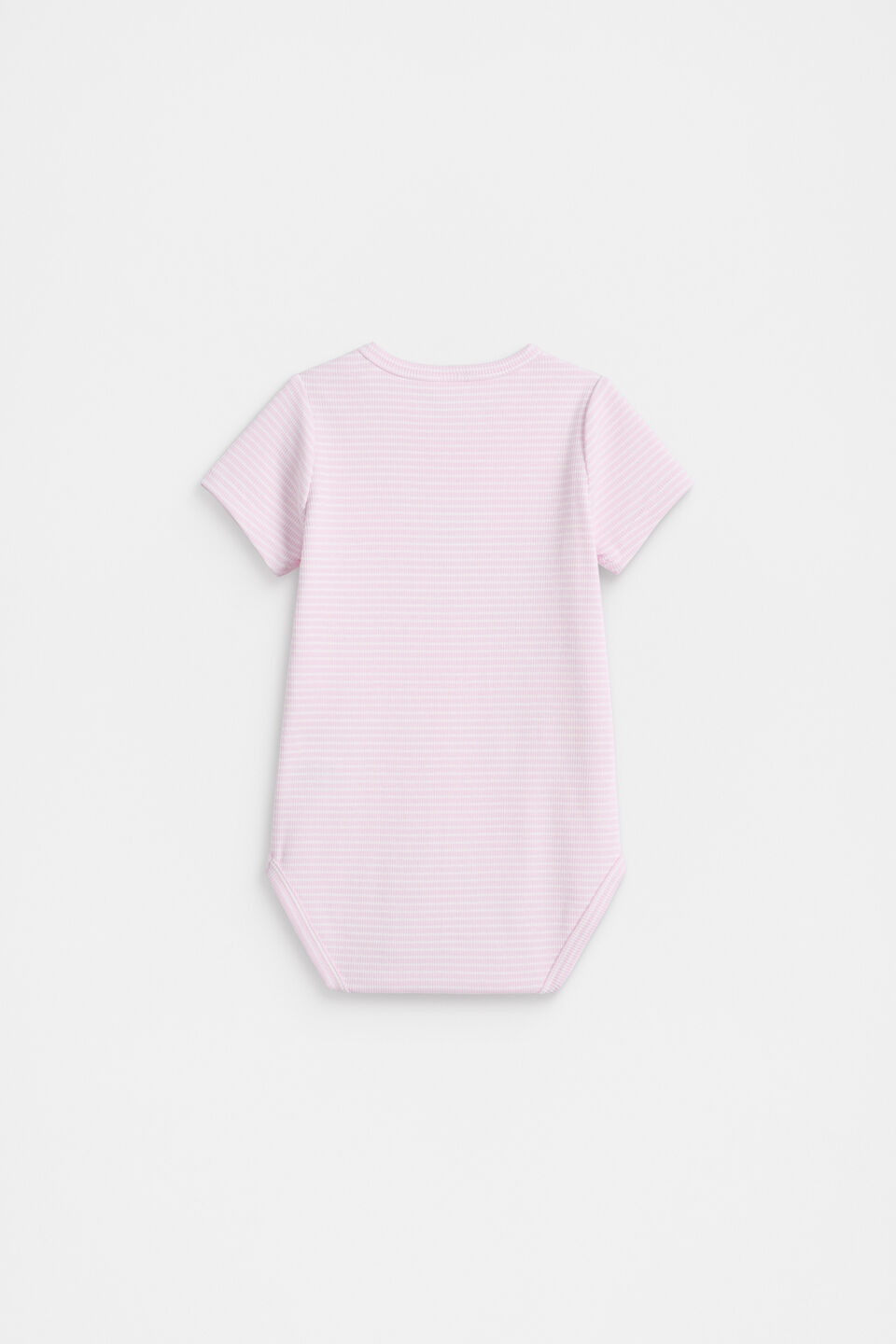 Core Rib Logo Bodysuit  Posie Stripe