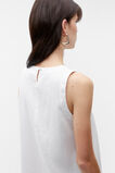 Core Linen Swing Mini Dress  Whisper White  hi-res