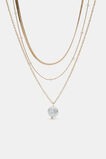 Layered Delicate Pearl Necklace  Gold  hi-res