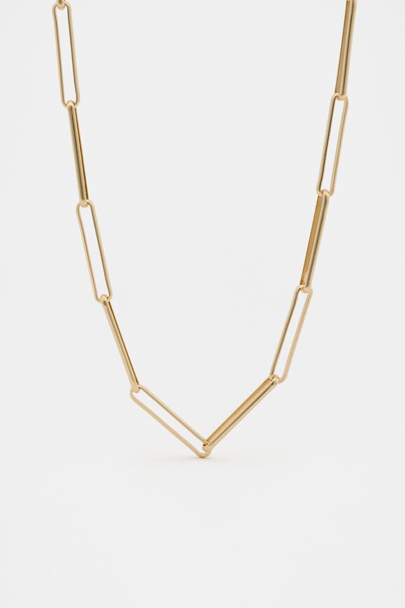 Long Link Necklace  Gold  hi-res