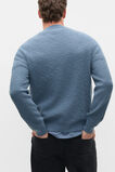 Slub Yarn Crew Neck Knit  Storm Blue  hi-res