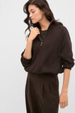 Heavy Rib Zip Thru Sweat  Coffee Bean  hi-res