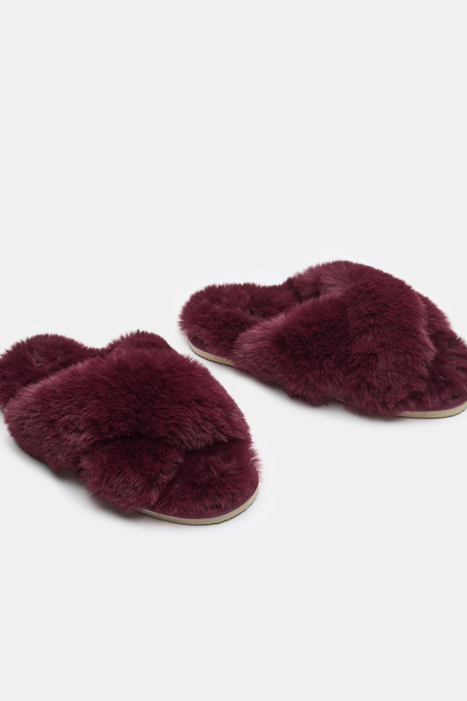 Slippers  Plum Red
