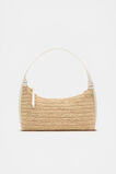 Raffia Shoulder Bag  Cream  hi-res