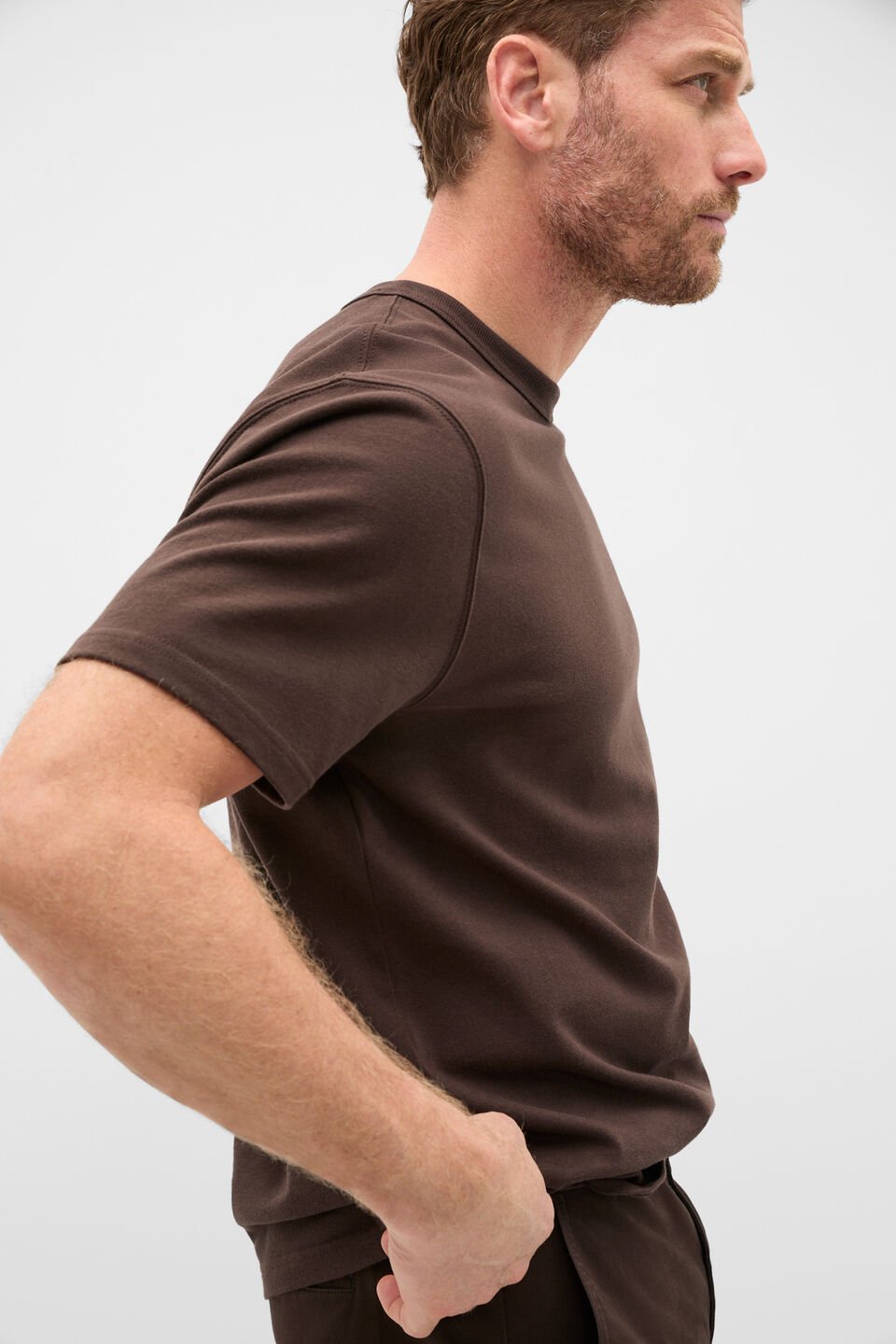 Crew Tee  Dark Chocolate