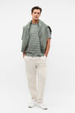Crew Stripe Tee  Light Khaki Stripe  hi-res