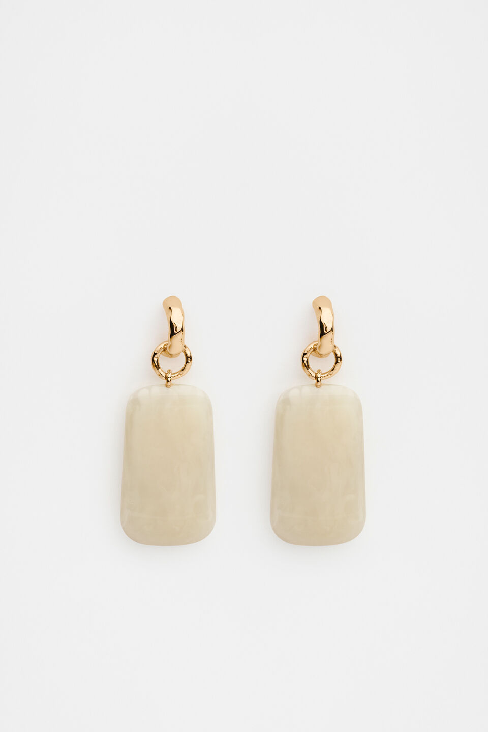 Statement Resin Drop Earring  Shortbread