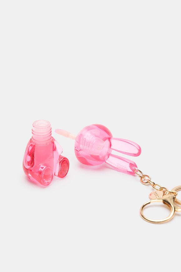 Bunny Lip Gloss Keyring  Multi  hi-res